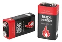 Batterie alcaline 9 V pour détecteur de fumée - 6 pièces