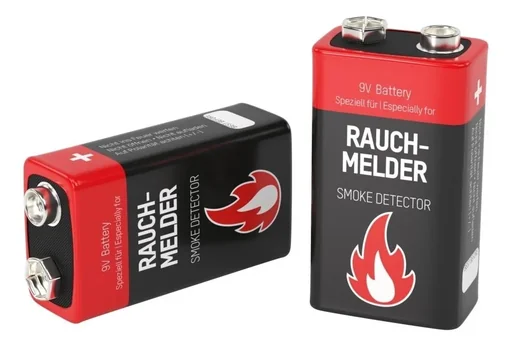 "Batterie alcaline 9 V pour détecteur de fumée - 6 pièces image"