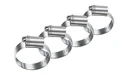 Lot de colliers de serrage pour tuyau, 4 pièces, galvanisé 10-16 mm
