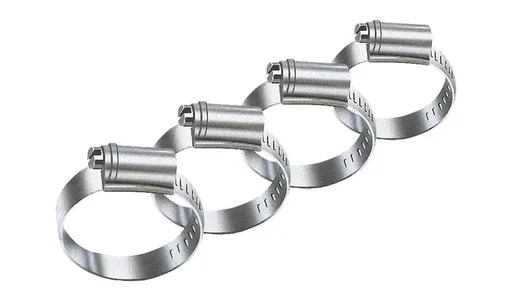 "Lot de colliers de serrage pour tuyau, 4 pièces, galvanisé 10-16 mm image"