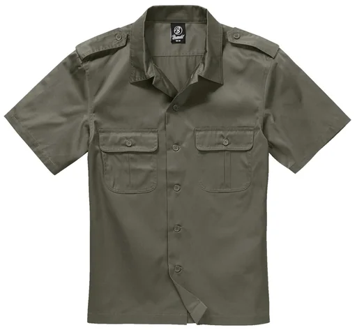 "US shirt, short sleeve, color olive, size 2XL image"