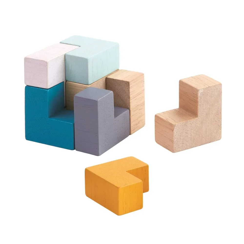 "Plan Toys Puzzle Cube enfant bois image"