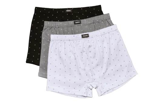 "Retro shorts in a pack of 3, printed, size 2XL image"