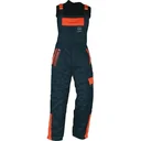Cut-resistant dungarees, black, size 64