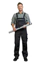 Work dungarees, color gray/royal, size 48