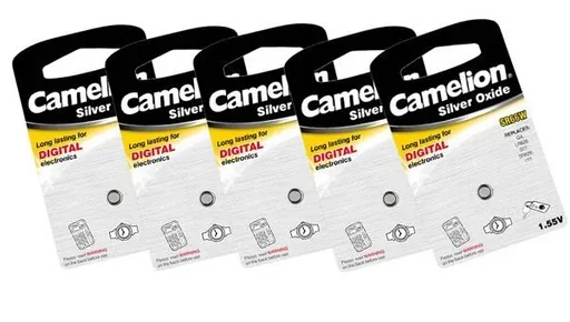 "Silver oxide button cell SR54 / SG10, 1.55 Volt - 5 pieces image"