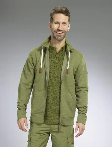 "Sweat jacket, color olive, size XL image"