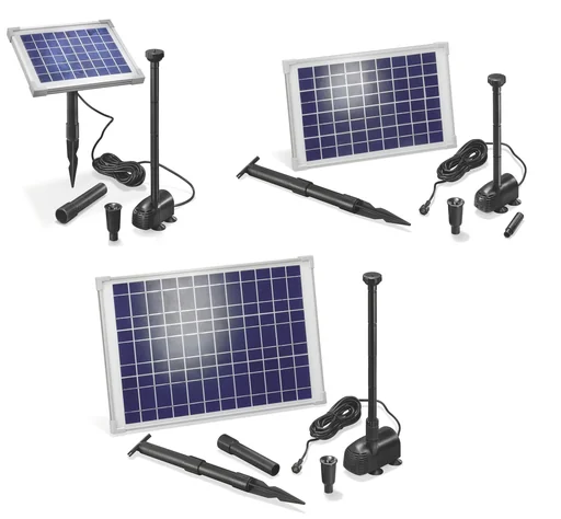 "Solar pump system "Splash" with 20 W solar module, 1350 l/h, max. 190 cm image"