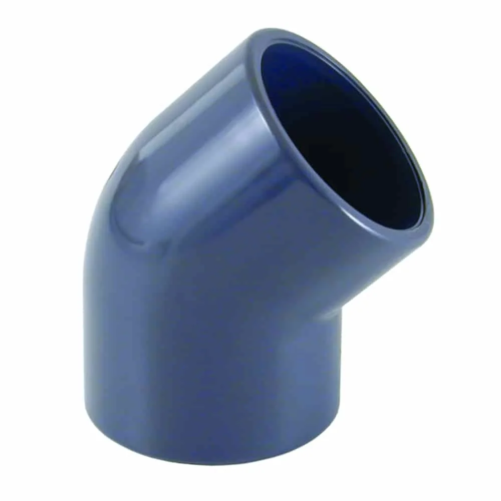 "Coude PVC 45° 50mm PN16, Raccord à Coller pour Plomberie image"