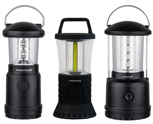 "LED camping light with suspension and 2 brightness levels image"