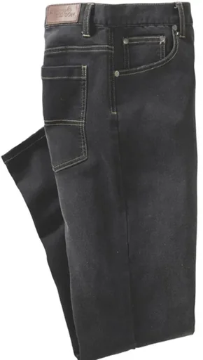 "Stretch denim jogging pants, black, size 58 image"