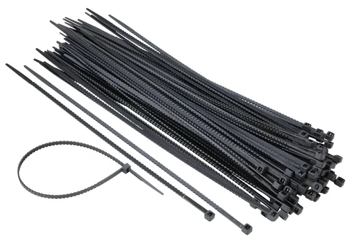 "Twist Cable Ties, Black UV 504 x 8.0 mm image"