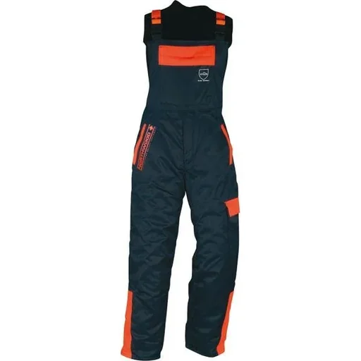 "Cut-resistant dungarees, black, size 56 image"