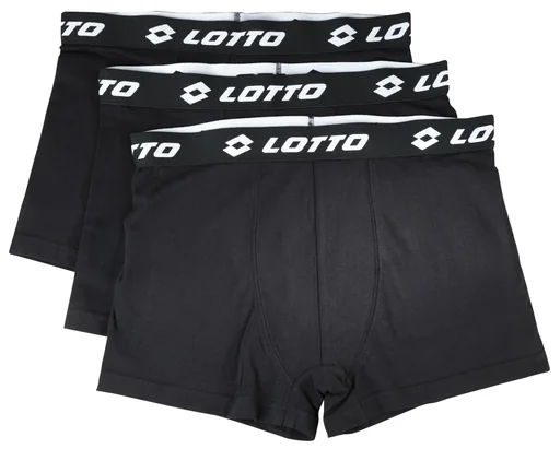 "Retro shorts in a pack of 3, color black, size L image"