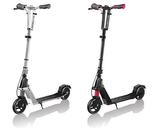"ONE K 165 DELUXE scooter, 165 mm, ABEC 7, height adjustable, handbrake, folding mechanism, silver image"