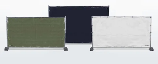 "Construction fence tarpaulin PolyTrap 160, black image"