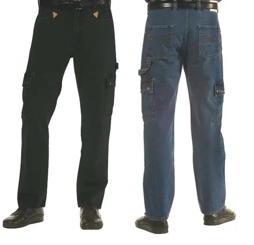 "Worker jeans with guild corners, color blue, size 94 image"