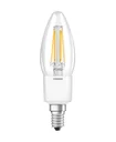 LED STAR FILAMENT candle with 6 watts, E14, warm white, clear