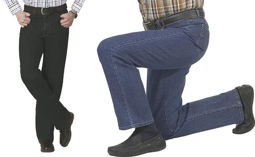 "5-pocket stretch jeans, color black, size 28 image"
