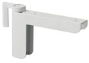 Door closer Mini, silver, attachable without drilling