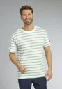 T-shirt, green-striped, size XL
