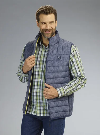 "Vest with zipper, color blue, size XL image"