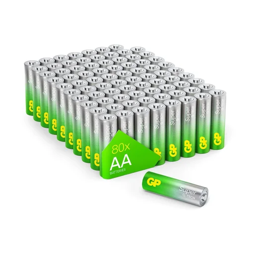 "SUPER Mignon (AA) Alkaline Batteries - 80 pieces image"
