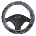 Steering wheel cover lambskin, anthracite