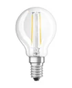 LED STAR FILAMENT drop lamp with 2.5 watts, E14, cool white, clear