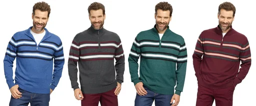 "Sweater with stripes, color green, size L image"