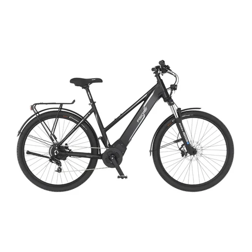 "Women's E-Bike ATB, 27.5 inches, frame size 44 cm, 10-speed derailleur, matte black, TERRA 5.0i image"