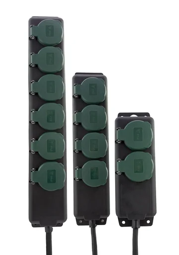 "Power strip with IP44 for indoor and outdoor use - 6-way image"