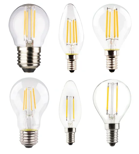 "Retro LED drop lamp with 4 watts, E27, warm white, clear image"