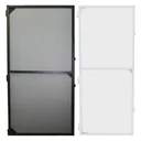 Telescopic insect screen for doors, 100 x 215 cm, white