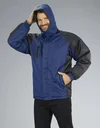 Hooded jacket, color navy/black, size 2XL