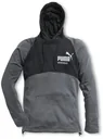 Hoodie CHAMP, stahlgrau/carbon, M