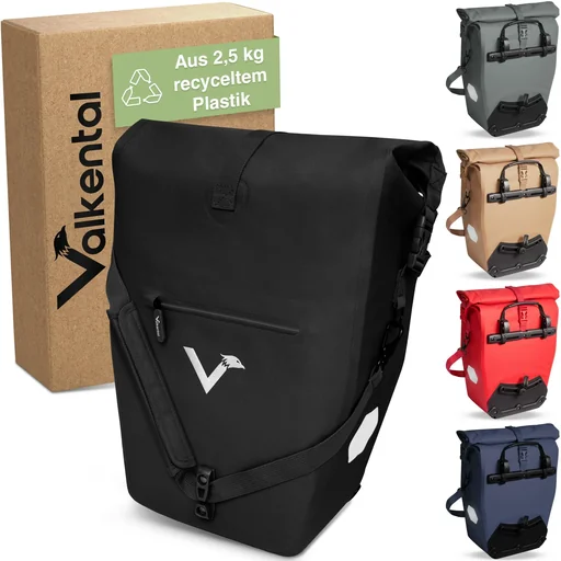 "ValkOcean pannier bag, red image"