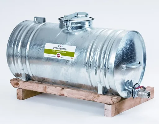 "Water barrel, 400 l with wooden skids image"