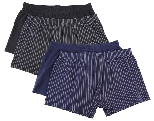 "Boxer shorts in a double pack, color navy/navy striped, size M image"