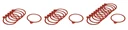 Preserving rubber rings, 54 x 67 mm, filling opening 60 mm, 6 pieces
