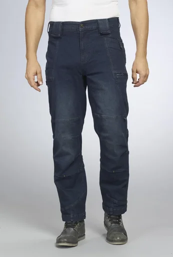 "Work jeans with stretch, color denim blue, size 48 image"