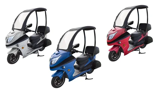 "E-compact scooter "Lucca Duo" - 40 km/h, silver image"