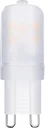 LED lamp with 2.3 watts, G9, warm white