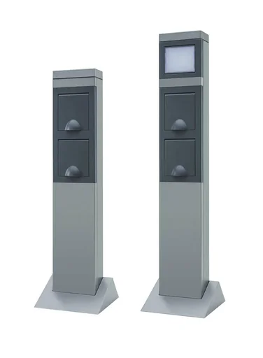 "Garden socket column 2-way, made of aluminum image"
