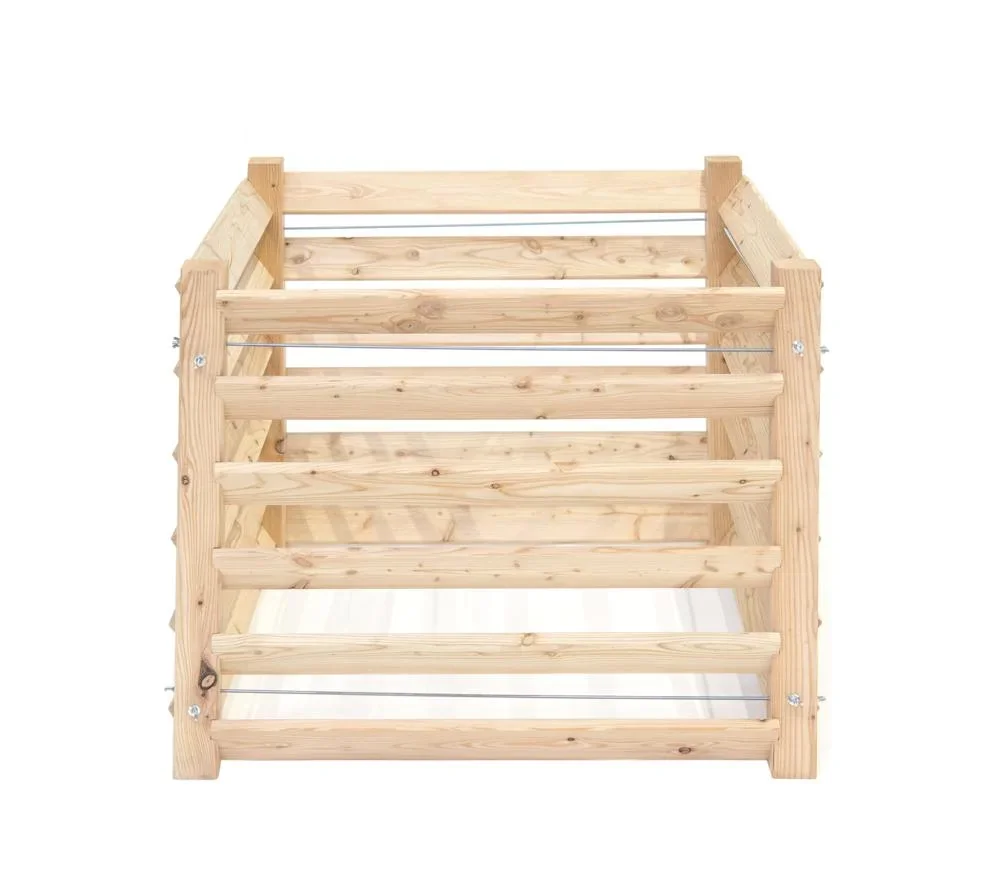 Composteur Konni M, 100×100×80 cm, Naturel – Mélèze FSC, 800 l