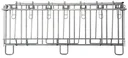 Catch grid with 7 feeding places for modular fence housing
