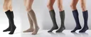 Support stockings, cotton, 2 pairs, size S (39-41), grey