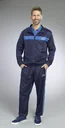 3-piece leisure suit, color navy-royal blue, size L