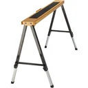Workbench, foldable, height-adjustable