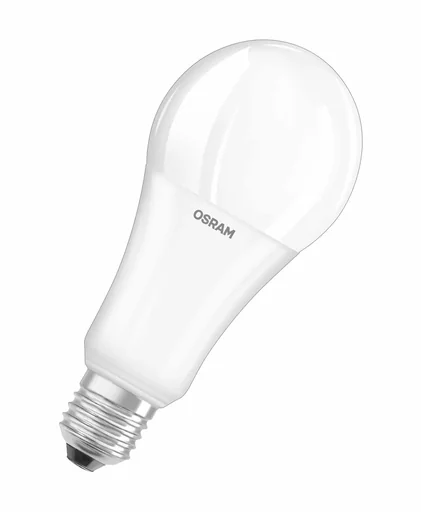 "LED Star in light bulb shape with 19 watts, E27, warm white, matt image"